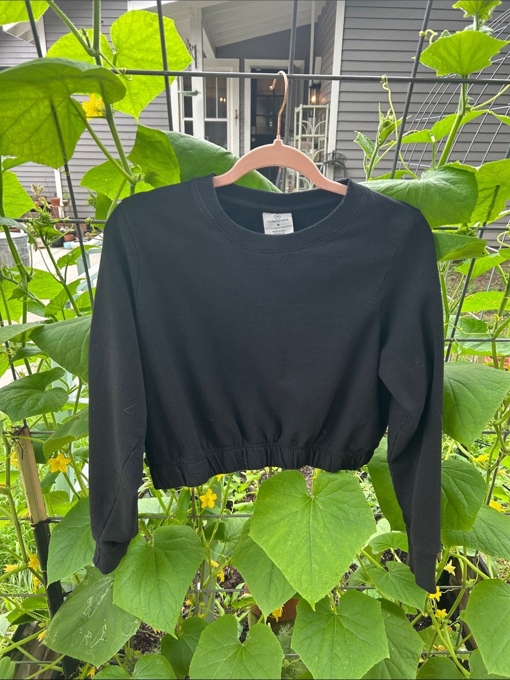 Essentials Black Crewneck Sweatshirt